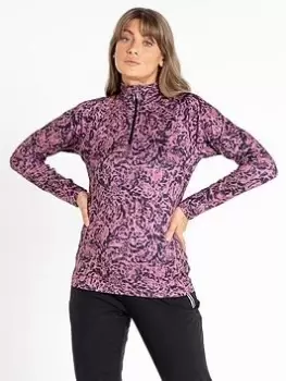 Dare 2b Laura Whitmore Divulge Core Stretch Fleece - Rose Print, Rose Print, Size 20, Women