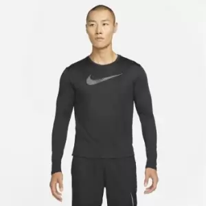 Nike UV Run Division Miler Mens Running Top - Black