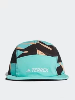 adidas Terrex Primegreen Aeroready Graphic Five-panel Cap, Green/Black/Yellow, Size M/L, Men