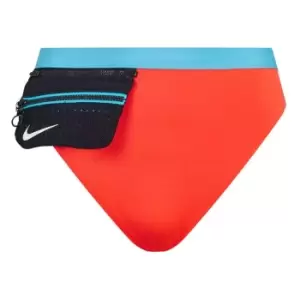 Nike Waisted Bikini Bottom - Red