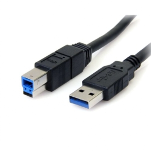 StarTech 3m Black SuperSpeed USB 3.0 Cable Right Angle A to B MM