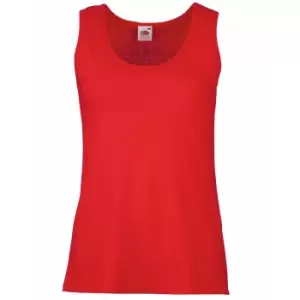 Fruit Of The Loom Ladies/Womens Lady-Fit Valueweight Vest (XS) (Red)