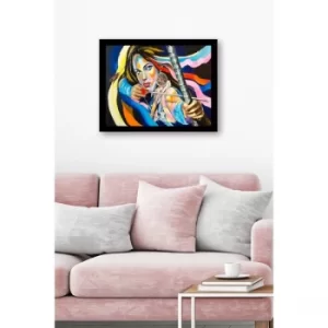 SC1064 Multicolor Decorative Framed MDF Painting