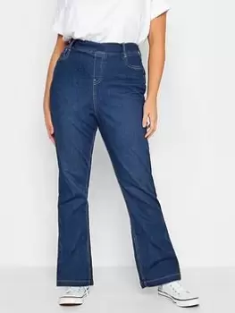 Yours Pull On Bootcut Jegging Mid Blue Size 22, Women