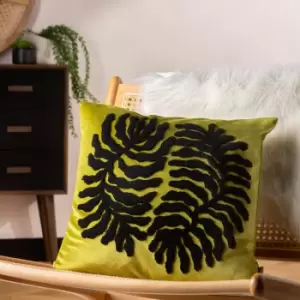 Maldive Tufted Cushion Moss, Moss / 45 x 45cm / Cover Only