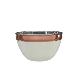 Premier Housewares Large Mixing Bowl - Cream/Copper