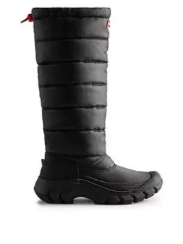 Hunter Intrepid Tall Snow Boot, Black, Size 4, Women