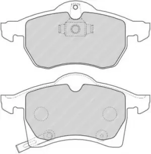 Ferodo FDB1295 Brake Pad Set Front Axle Premier Car