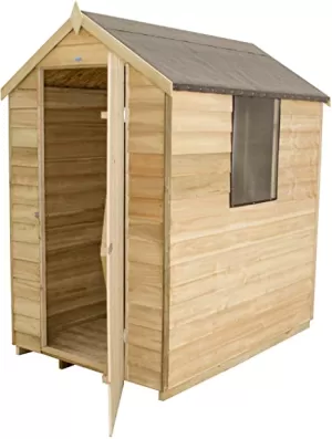 Forest Garden 6 x 4ft Reverse Apex Overlap Pressure Treated Shed