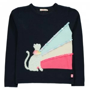 Billieblush Cat Jumper - NAVY 85T