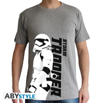 Star Wars - Trooper Episode 7 Mens Small T-Shirt - Grey