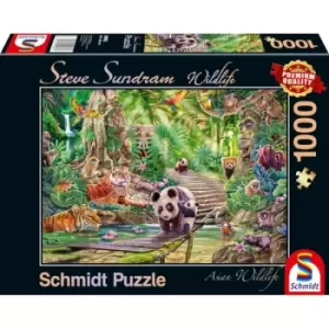 Schmidt Steve Sundram: Asian Wildlife 1000 Piece Jigsaw Puzzle