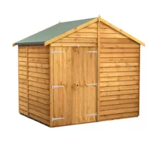 Power 6x8 Overlap Apex No Window Double Door Shed