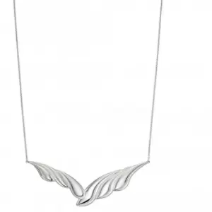 Sterling Silver Overlapping Curve Necklace N4363