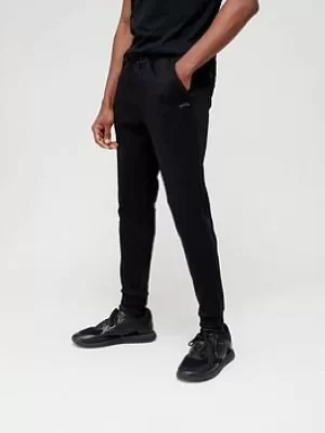 BOSS Hadiko Curved Logo Joggers, Black, Size S, Men