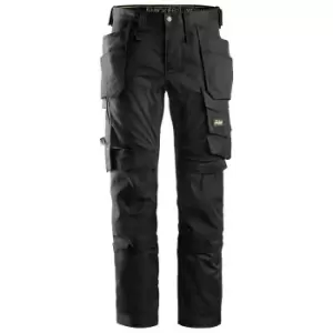 Snickers Mens All Round Work Holster Pocket Stretch Trousers (35R) (Black)