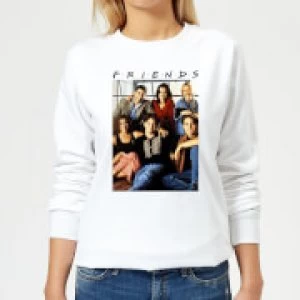 Friends Vintage Character Shot Womens Sweatshirt - White - M