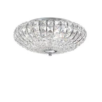 Virgin 5 Light Small Flush Ceiling Light Chrome, G9