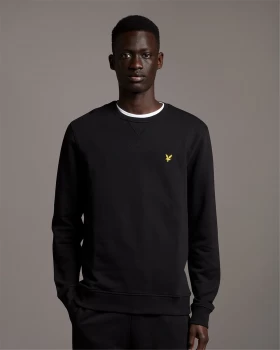 lyle & scott 1874 Sweatshirt Men Black Cotone - Cotton