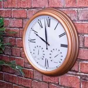 St Helens Copper Effect Outdoor Clock