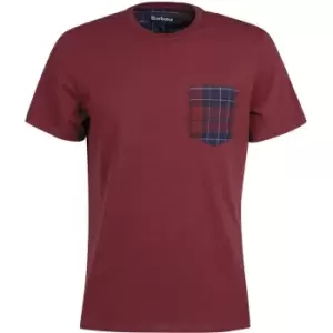 Barbour Goole Pocket T-Shirt - Red