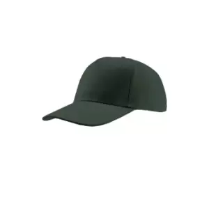 Atlantis Liberty Five Heavy Brush Cotton 5 Panel Cap (One Size) (Dark Green)