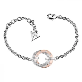 Guess Rhodium & Rose Gold Plated Bracelet