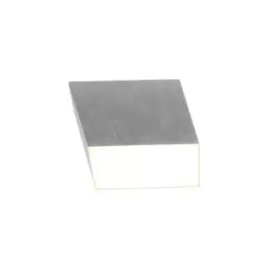 Spotlight 9cm Square 1 x 10W LED, 3000K, 700lm, Satin Aluminium - Luminosa Lighting