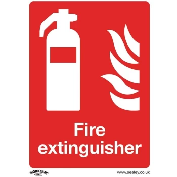 SS15P1 Prohibition Safety Sign - Fire Extinguisher - Rigid Plastic - Sealey