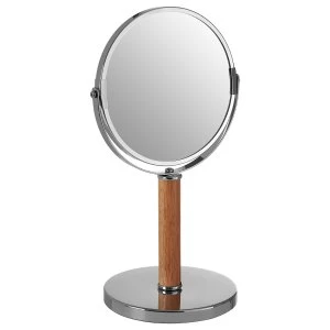 Premier Housewares Rubberwood Cassini Table Mirror