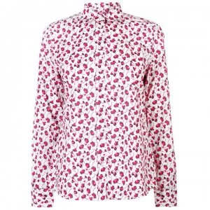 Gant Gant Floral Voile Shirt - 658 CARDI RED