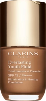 Clarins Everlasting Youth Fluid Illuminating and Firming Foundation SPF15 30ml 115 - Cognac