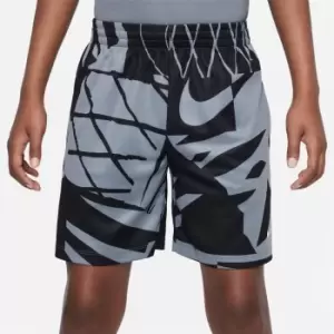 Nike Dri-FIT Multi+ Big Kids (Boys') Printed Training Shorts - Grey