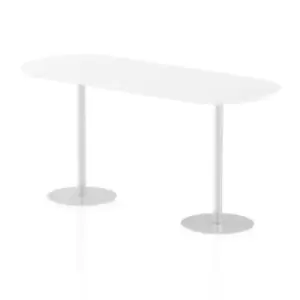 Italia Poseur Boardroom Table 2400 Top 1145 High White