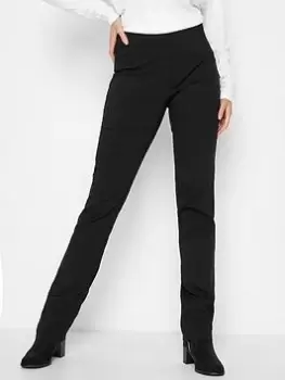 Long Tall Sally Bi-stretch Straight Leg Trouser 34" - Black, Size 12, Length 38, Women