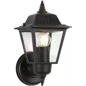 Elstead Lighting - Elstead Highnam - 1 Light Outdoor Wall Lantern Light Bronze IP44, E27