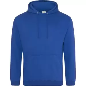 Awdis Unisex College Hooded Sweatshirt / Hoodie (S) (Royal Blue)