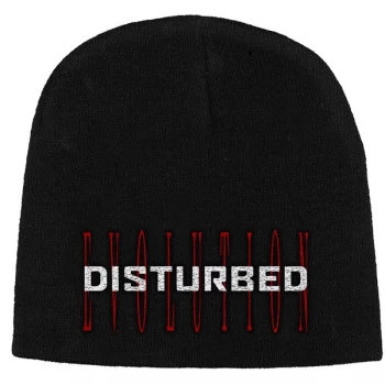 Disturbed - Red Evolution Unisex Beanie Hat - Black