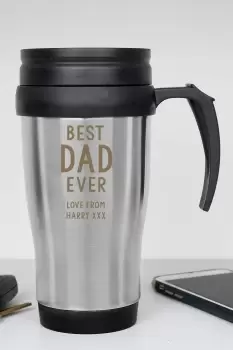 Personalised Thermal Mug - Silver