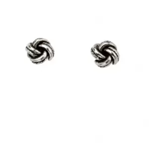 Beginnings Sterling Silver Knot Earrings A2051