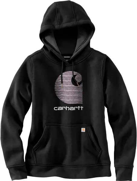 Carhartt Rain Defender Promo Ladies Hoodie, black, Size S for Women