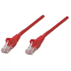 Intellinet Network Patch Cable Cat5e 20m Red CCA U/UTP PVC RJ45 Gold Plated Contacts Snagless Booted Lifetime Warranty Polybag