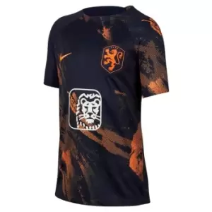 Nike Netherlands Pre Match Shirt 2023 Juniors - Blue