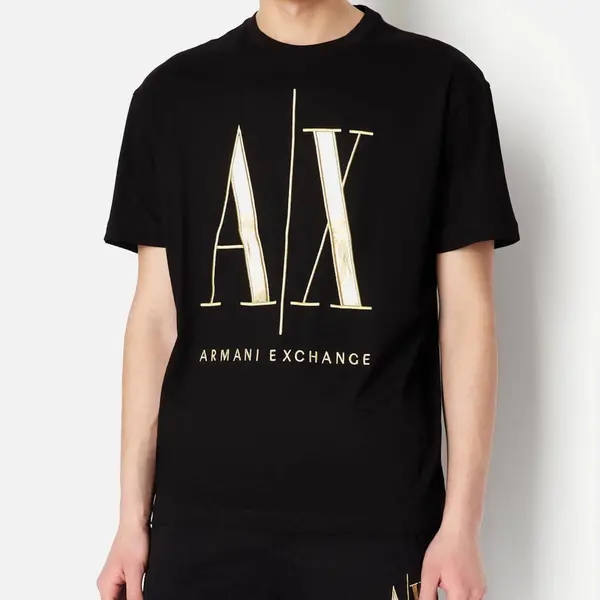 Armani Exchange Contrast Logo Cotton T-Shirt - L