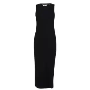 Firetrap Heavy Ribbed Bodycon Racer Midi Dress - Black