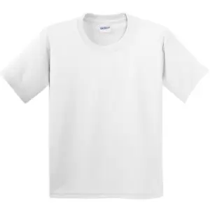 Gildan Childrens Unisex Soft Style T-Shirt (Pack Of 2) (S) (White)