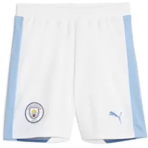 Puma Manchester City Home Shorts 2023 2024 Juniors - White