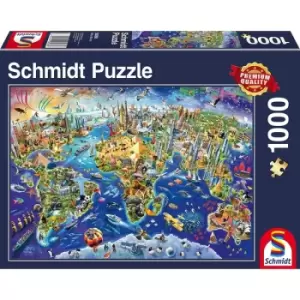 Schmidt Discover the World 1000 Piece Jigsaw Puzzle