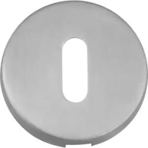 Eclipse Stainless Steel Key Escutcheon Satin 52x8mm (2 Pack) in Silver