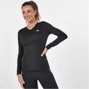 Karrimor Longsleeve Runnng T Shirt Ladies - Black